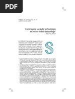 Lahire. Cómo Llegar A Ser Doctor en Sociología PDF