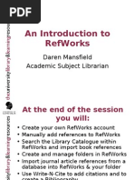 RefWorks 20 July 2009 v2