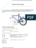 3D Space Frame Example: Problem Description