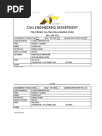 Civil Engineering Department: Politeknik Sultan Haji Ahmad Shah