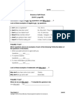 Grammar Self-Check (Unit 6, Page 65) GRAMMAR. Negative Yes / No Questions and Why Don't - . - ?