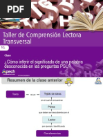 Clase 3 Cómo Inferir El Significado de Una Palabra Desconocida en Las Preguntas PSU