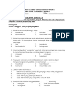 Soalan Pendidikan Jasmani Tahun 6 2013