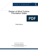 Design of Wind Turbine Foundation Slabs - Pekka Maunu - 2008