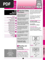 XL Series Actuators 1: Installation, Operating and Maintenance Instructions