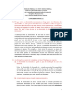 Microeconomia - Exercícios - Lista 1 - Completa - Revisada