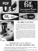 Polly Developing Tanks Instruction Book