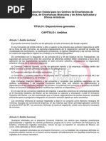 VI Convenio Colectivo para Los Centros de Ensenanzas de Peluqueria y Estetica de Ensenanzas Musicales y de Artes Aplicadas y Oficios Artisticos