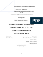 Capellari Alberto Analisi Lineare e Non Lineare Di Silos Spiralati in Acciaio Per Il Contenimento Di Materiali Sciolti PDF