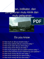 Sasaran Indikator Dan Pengukuran Mutu Klinik - 1