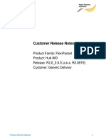 FlexiPacket Hub 800 Customer Release Notes R2 0 EP2