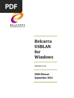 Belcarra USBLAN - 2 4 - 2 Manual