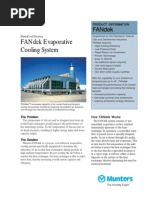 Fandek Evaporative Cooling System: F F F F Fan An An An Andek Dek Dek Dek Dek