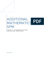 Additional Mathematics SPM: Chapter 16: Trigonometric Functions (SPM 2013 Trial Compilations)