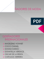 Disenadores de Moda