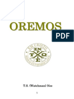 Watchman Nee Oremos