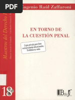 Zaffaroni, Eugenio Raul - en Torno de La Cuestion Penal