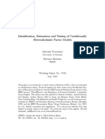 Identi Cation, Estimation and Testing of Conditionally Heteroskedastic Factor Models