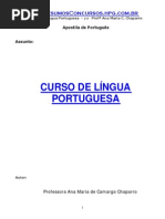 APOSTILA - DE - PORTUGUES Prof Ana Maria C. Chaparro