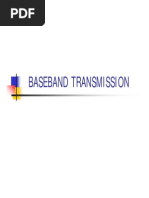 Baseband Transmission PDF