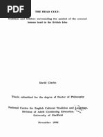 The Head Cult: Tradition and Folklore Surrounding The Symbol of The Severed Human Head in The British Isles