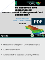 Coupled Reservoir and Geomechanical Simulation of Underground Coal Gasification