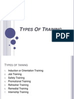 Types of Training HRM