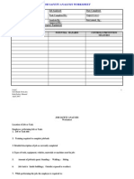 JSA Blank Form