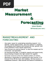 Marketing Measurement and Forecasting