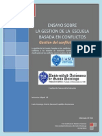 Ensayo Sobre La Gestion de Conflictos en La Escuela