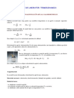 Lucrari de Laborator Termodinamica