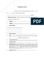 Commercial Lease Template