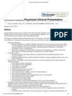 Alcohol-Related Psychosis Clinical Presentation