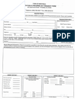 Westfield OPRA Request Form