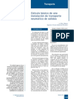 Calculo Basico de Una Instalacion de Transporte Neumatico de Solidos PDF