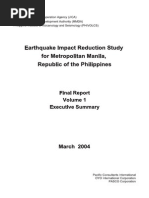 Metro Manila Earthquake Impact Reduction Study (MMEIRS) Report 2004