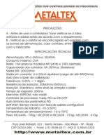 Manual de Operacao Controlador Temperatura