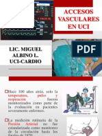 Accesos Vasculares en UCI