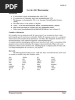 Overview of C Programming: Msc-I Roll No.12