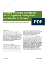 National Intelligence and Competitive Intelligence 