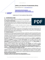 Constitucion Politica y Derechos Fundamentales Peru