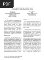 Simulation Improves Patient Flow at A Dental Clinic