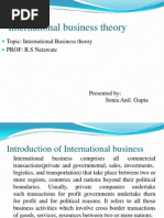 International Business Theory