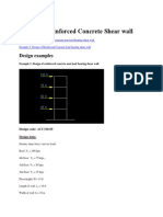 Design of Reinforced Concrete Shear Wall