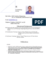 Indrajit De: Educational Background