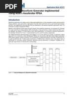 32-Channel Waveform Generator Implemented Using Actel's Axcelerator FPGA