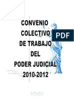 Trabajo de Laboral Convenio Colectivo Poder Judicial 2010 PDF