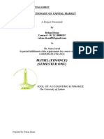 Functionary of Capital Market