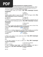 100 Board Questions in Criminalistics