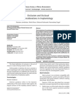 Occlusion and Occlusal Considerations in Implantology: I J D A